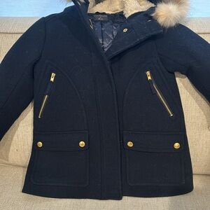 Navy girls crew cuts jacket 4-5 j. Crew